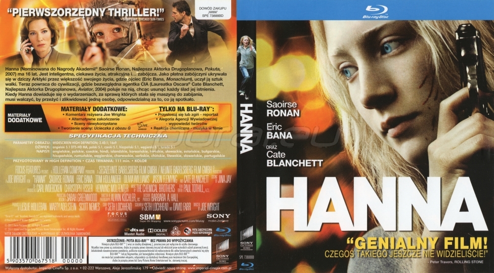 Hanna 2011 Film Blu Ray