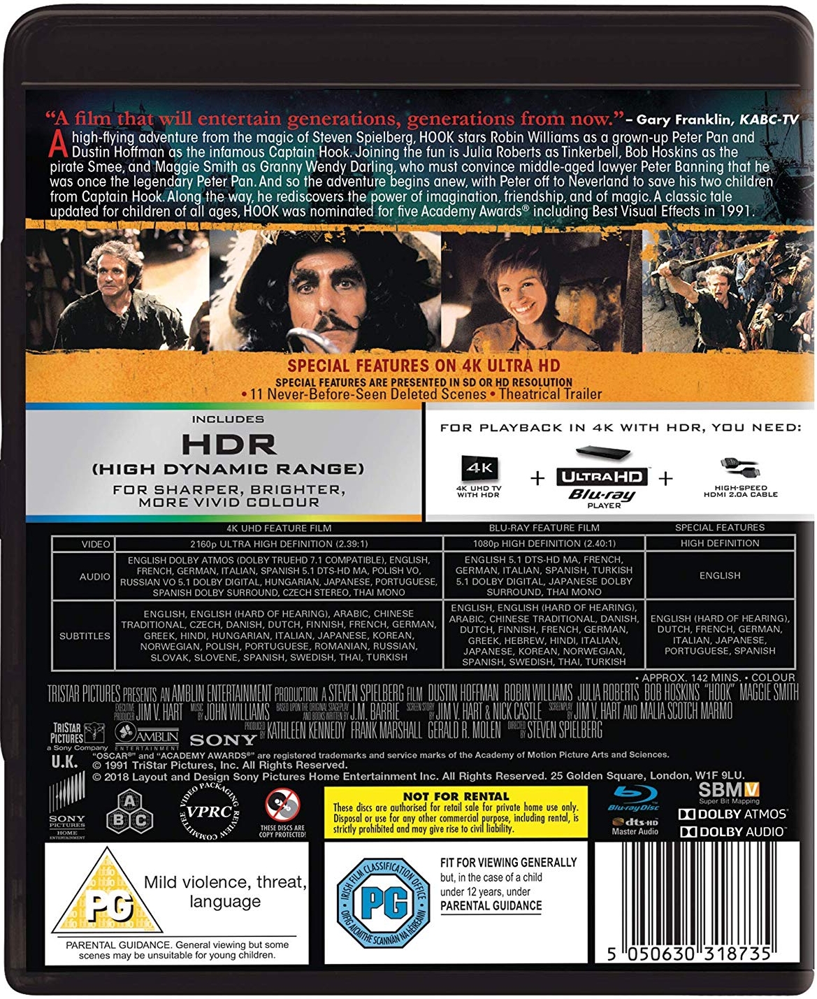 Hook (1991) Film 4K Ultra HD [Polski Portal Blu-ray i 4K Ultra HD]